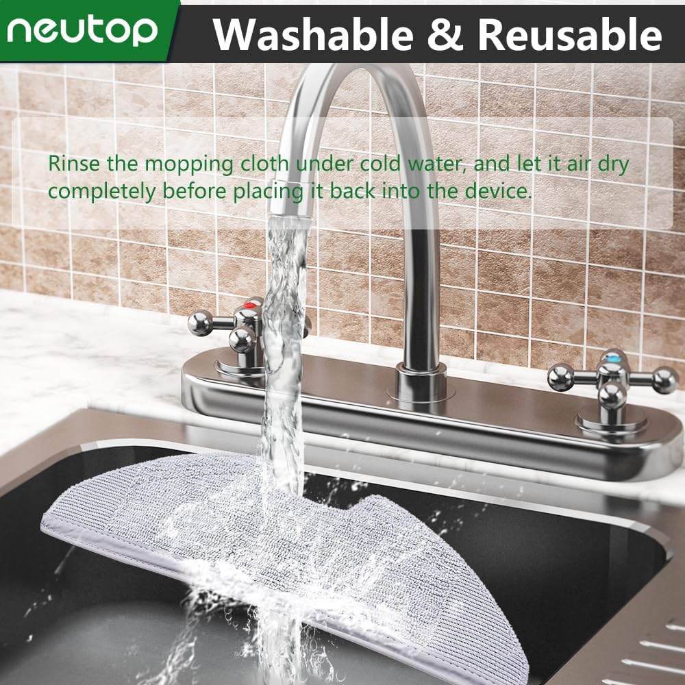 neutop Replacement Washable Mopping Cloth Mop Pads for eufy RoboVac G30 Hybrid, 6-Pack