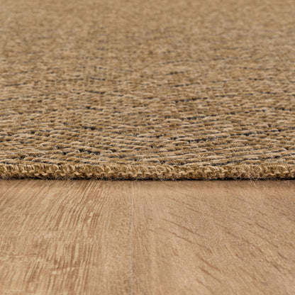 Luul Home Easy Jute Rugs 10x14 Herringbone Natural Color Living Room Indoor Outdoor Area Rug for Patio and Kitchen Rug High Traffic Washable Easy to Clean Solid Boho Woven Design Carpet (10 x 14)