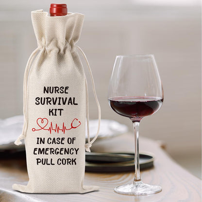 Nurses Gifts for Women Wine Bag, Cool Gifts for Nurses, Nurses Day Wine Bag, Retirement Appreciation Birthday