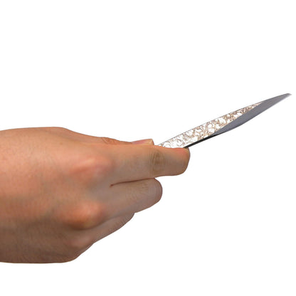 KAKURI Kiridashi Knife 12mm (Curved) Right Hand for Woodworking, Marking, Carving, Whittling, Professional Hand Forged Razor Sharp Japanese Carbon Steel Blade with Hammered Pattern, Made in JAPAN