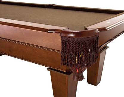Fat Cat Frisco 7.5 Foot Pool Table, Billiard Table with Accuslate Surface, K66 Bumpers, Oak Finish, Includes Cues and Balls