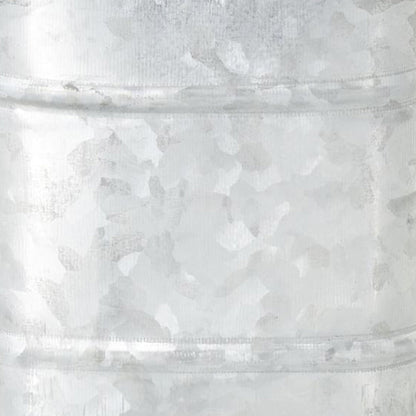 Deco 79 Metal Decorative Canisters Decorative Containers, Set of 2 Decorative Keepsake Boxes 8", 7"H, Silver
