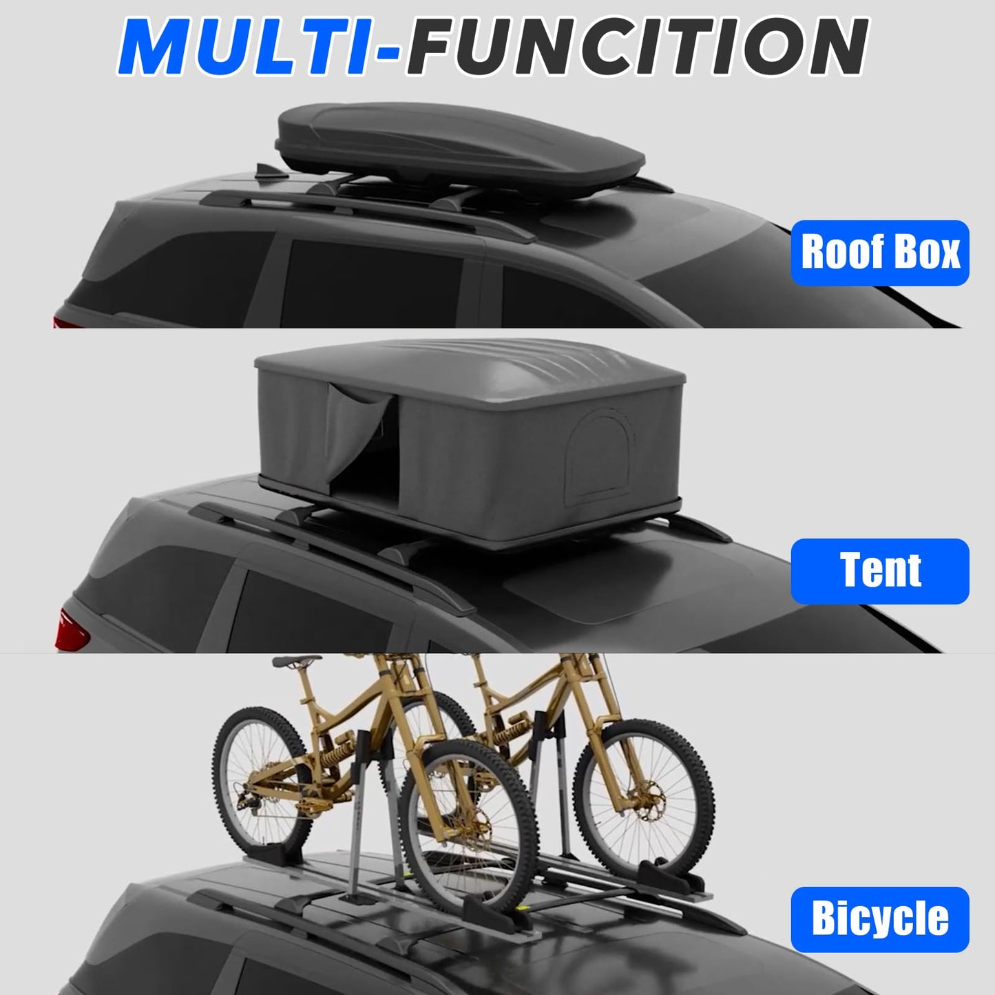 ROSY PIXEL 4Pcs Roof Rack Side Rails & Cross Bars Compatible with Honda Odyssey 2018 2019 2020 2021 2022 2023 2024 2025 2026 | Roof Rails Black Suitable for Carrying Luggage/Kayaks/Bicycles/Canoes