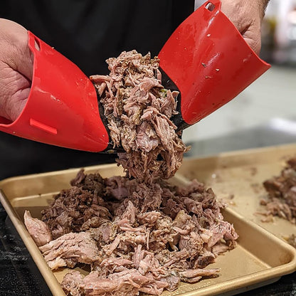 GRIPmitt Claw - Pulled Pork, Meat and Vegetable Shredding Claw 2 Pack Set (Black)