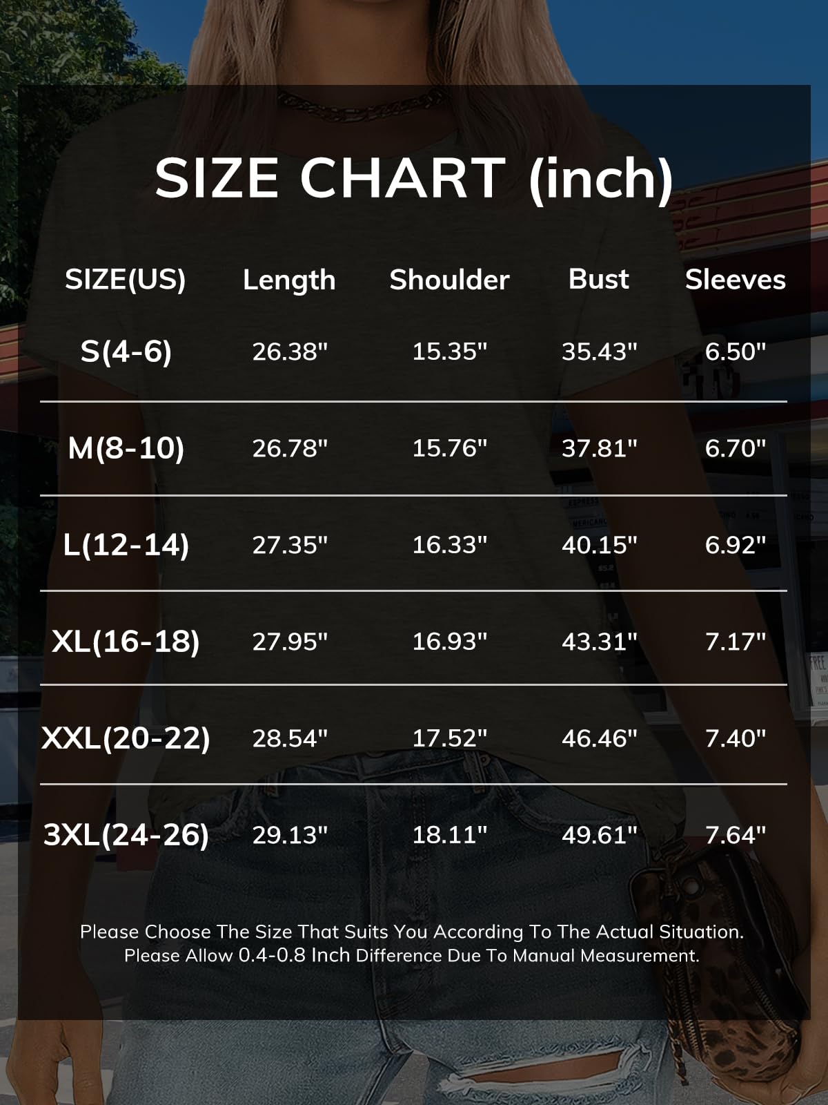 ATHMILE Ladies Tops and Short Sleeve T Shirts for Women Round Neck Simple Clothes Basic Tee 2025 Trendy Black