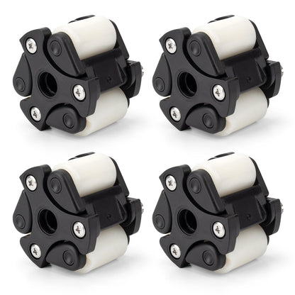 Four Pack Pump Roller Assembly QP500 Quickpro Compatible with Classic, SVP & M128 Series Pumps, Replacement for Pump Roller Wear & Tear