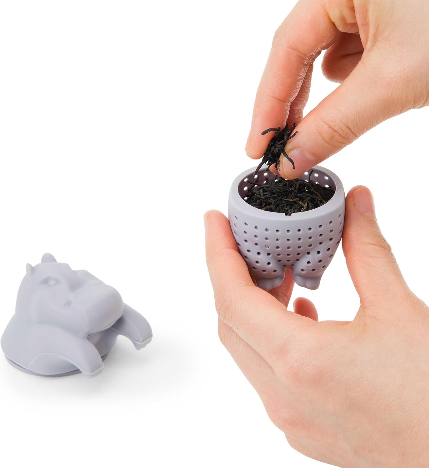 Tea Infuser for Loose Leaf Tea - Par-Tea Pack Silicone Strainer Animals, 5-Pack Loose Leaf Steeper Set in Multi-Color