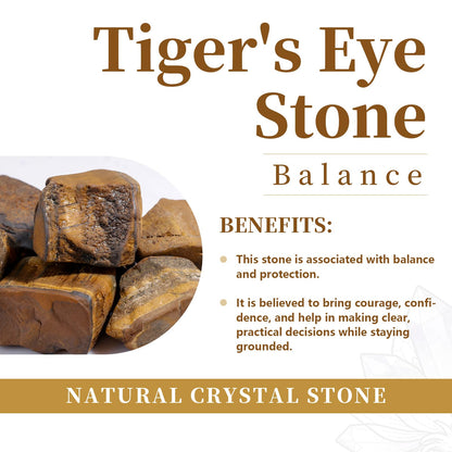 rockcloud Healing Crystal Tiger's Eye Heart Love Carved Palm Worry Stone Chakra Reiki Balancing