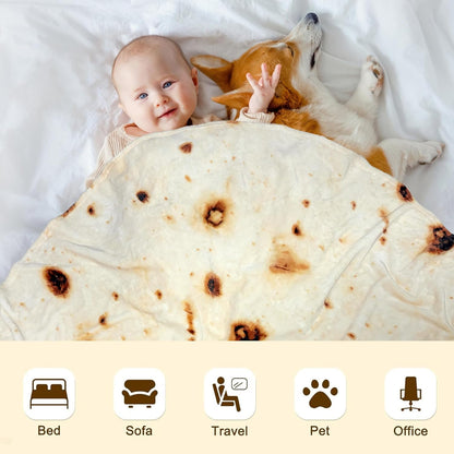 285 36 inch mermaker Burritos Tortilla Swaddle Blanket Baby for Toddler Newborn, GSM Soft Flannel Taco Wrap Blanket