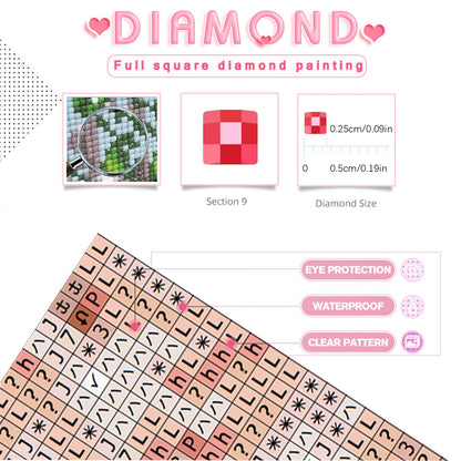 YALKIN Square 5D Diamond Painting Kits for Adults, Froest Large Diamond Art Kits Full Drill Diamond Painting Kit for Adult Beginners, DIY Crystal Picture Art for Home Wall Decor 40x70CM/15.8x27.6in