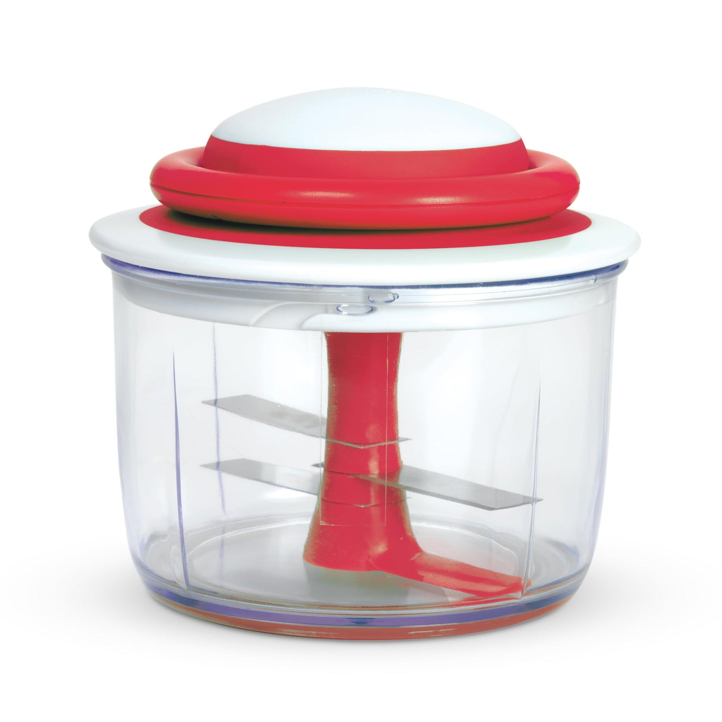 Chef'n 102-239-005 VeggiChop Hand-Powered Food Chopper, Set of 1, Cherry