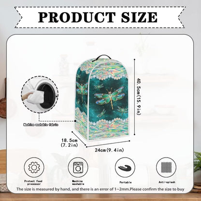 Dragonfly Print Blender Cover - Dustproof Kitchen Appliance Cover with Top Handle for Protection