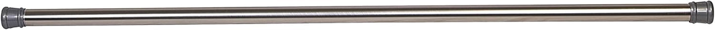 Design House Classic Adjustable Shower Rod, 43 to 72-inch, Brushed Nickel for Bathroom