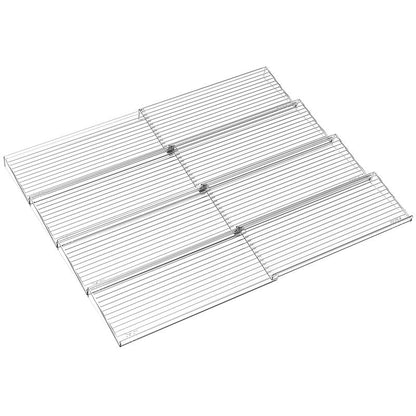 Yieach 8 Pack Adjustable In Drawer Spice Organizer - Expandable From 11'' to 22'' - Acrylic Drawer Seasoning Organizer,Clear Spice Organization Tray for Cabinet Drawers Condiment,Nail Polish and Jar