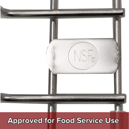 Thirteen Chefs Stainless Steel Cutting Board Rack - Ten 1" Slots fits Baking Sheets, Pans and Lids - Commercial Grade Organizer and NSF Stamped for Restaurants and Kitchens