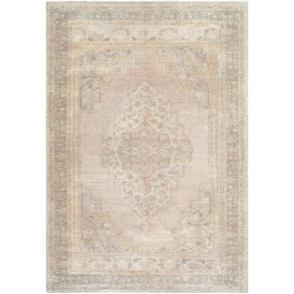 Livabliss x Galey Alix Luciana I Traditional Medallion Area Rug, 8'10" x 12' (9' x 12'), Taupe