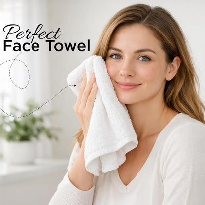 24 Pack [12x12] 100% DAN RIVER Wash Cloths for Showering - Cotton Washcloths Premium Quality Flannel Face Cloths