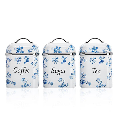 Laura Ashley VQ 3pc Canister Set - China Rose