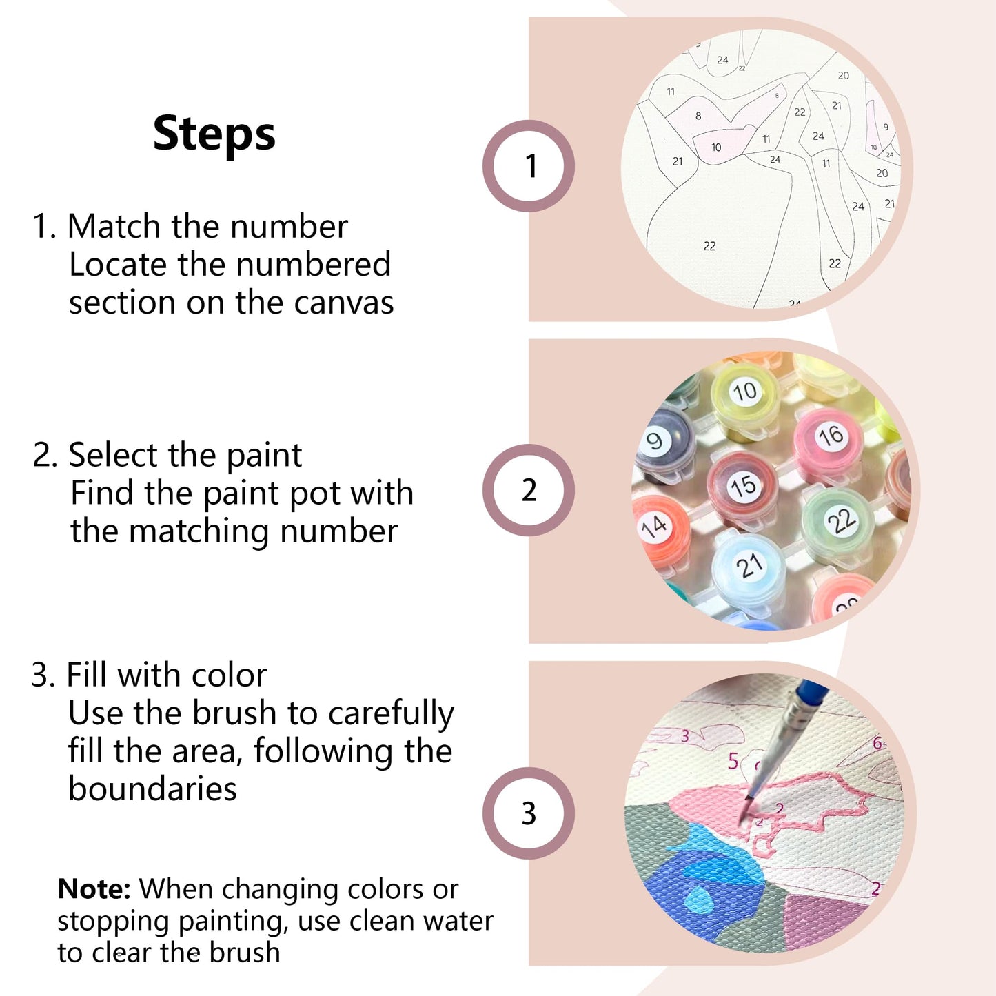 Muzagroo Art 4 Pcs Paint by Numbers Kits for Adults Framed Canvas with Wooden Easel DIY Abstract Landscape Acrylic Oil Paintings Kits Paint by Numbers on Canvas Wall Art (8x12 inch)