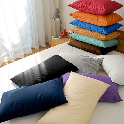 FLXXIE King Pillow Cases - Soft Microfiber Covers with Envelope Closure | Wrinkle & Stain Resistant, 20x36, Red