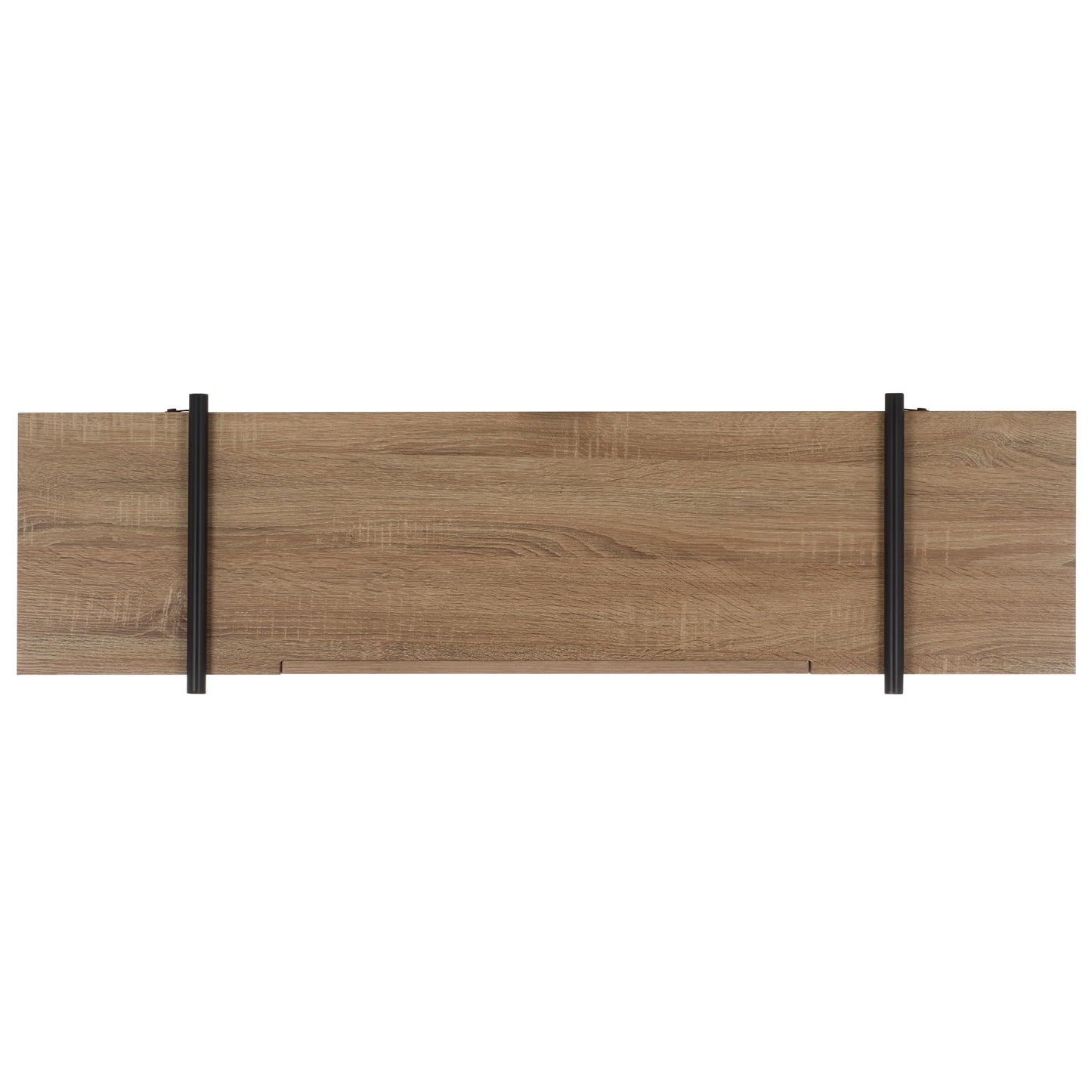 SAFAVIEH Home Collection Margaux Light Grey Oak/Black 1-Drawer Console Table for Living Room Foyer Bedroom Hallway Entryway Office