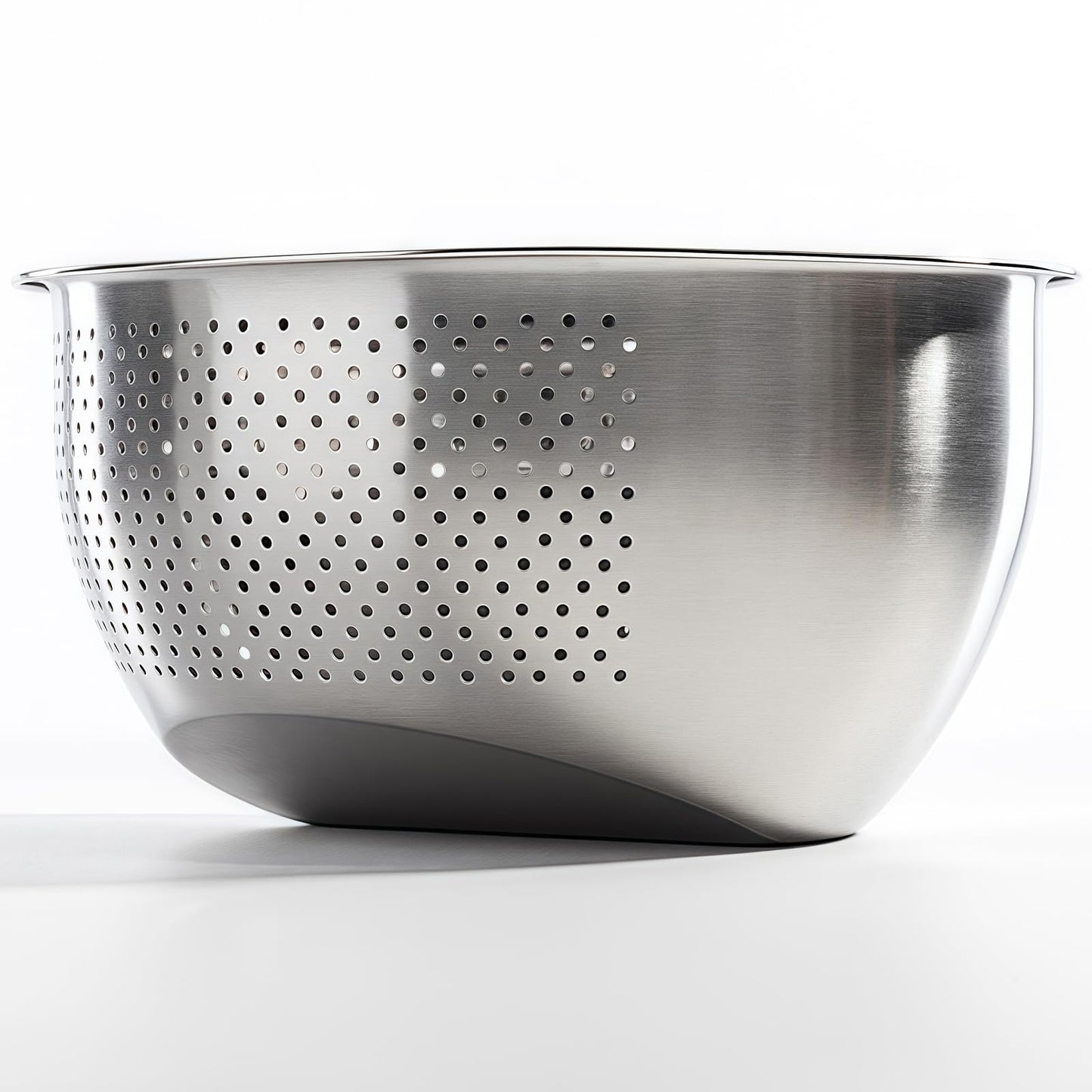 Rice Washer Strainer Bowl, Stainless Steel Quinoa Washing Bowl With Side Drainers Colander for Cleaning Rinsing Fruits, Vegetables, and Beans - Versatile Kitchen Tool