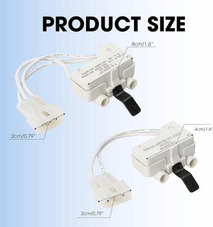 Replacement Part WP3406109 Dryer Door Switch - Compatible with Whirlpool Kenmore Maytag Roper Estate Sear