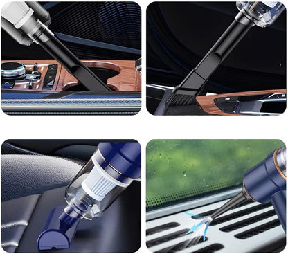 Car Vacuum Cleaner, High Suction Power Wet and Dry Rechargeable Portable Handheld Mini Vacuum for Home and Cars, Pet