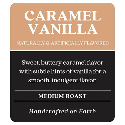 Copper Moon Coffee Pods - Caramel Vanilla Blend for Keurig K-Cup Brewers | Medium Roast, 72 Count