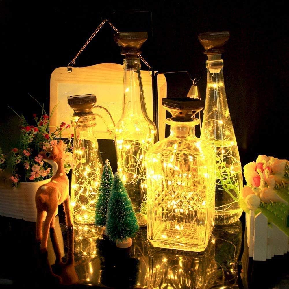 12 Pack 20 Girlfriend(3 YJFWAL Upgraded Solar Wine Bottle Lights, LEDs Waterproof Copper Light, Bottle Light Fairy Cork