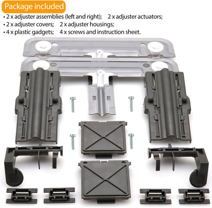 Dishwasher Top Rack Adjuster by SupHomie, Compatible with Various Whirlpool Models