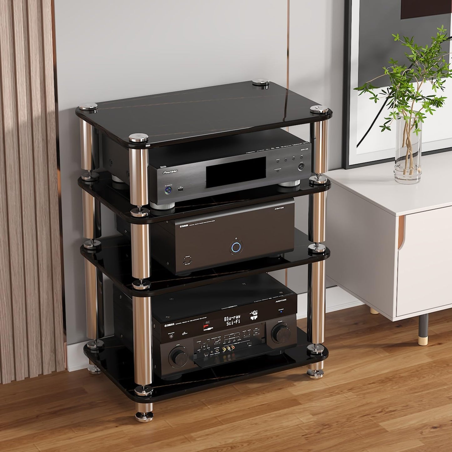 Stereo cabinet,audio rack,audio-video shelving,av media stand,av cabinet,media rack,corner entertainment center,av rack,stereo shelf,audio cabinet,audio rack cabinet,audio cabinet,record player rack(B
