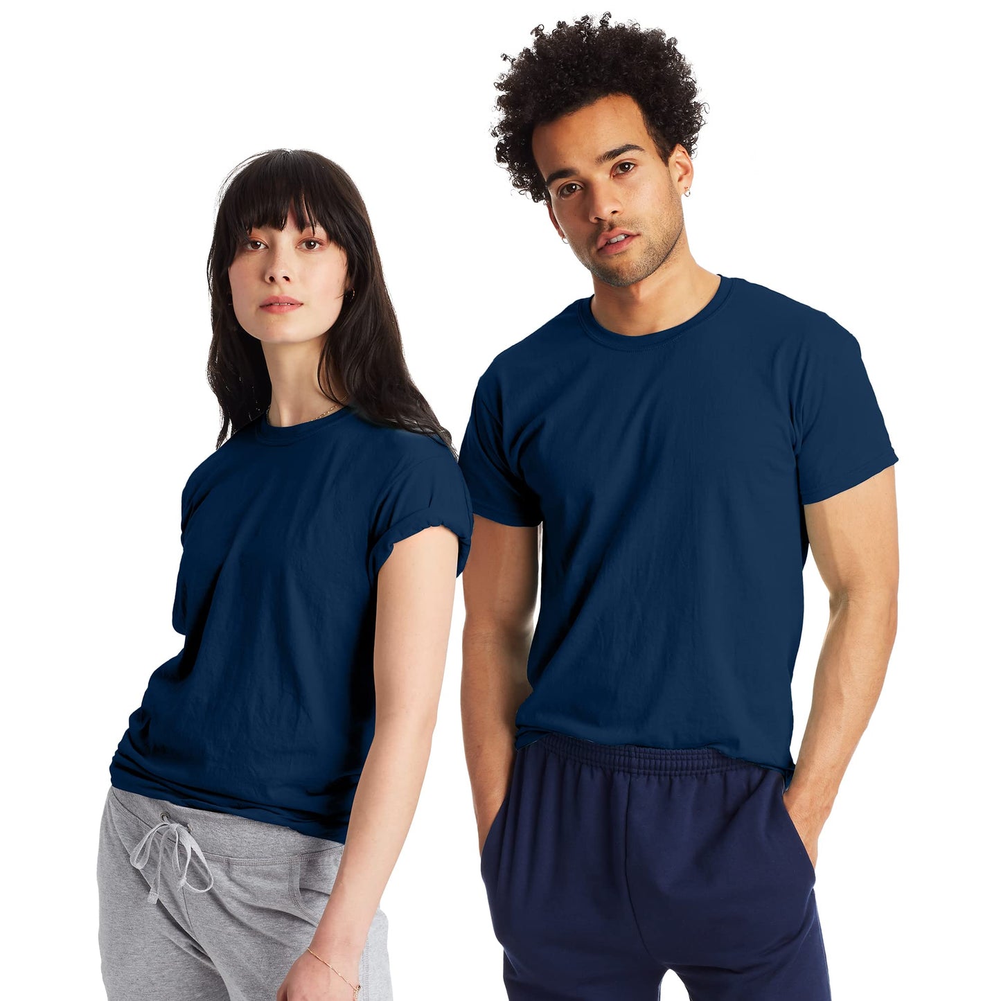 Hanes Men's 2 Pack X-Temp Performance T-Shirt, Navy, X-Large