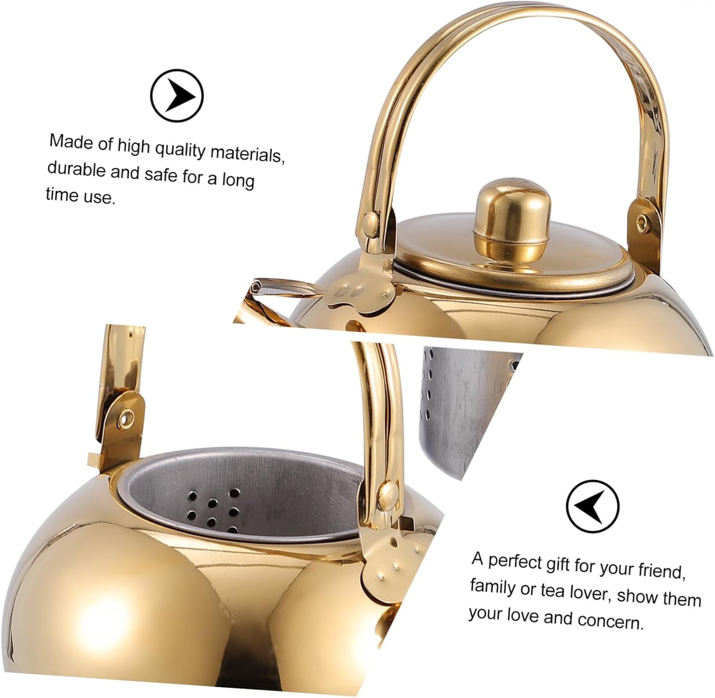 1pc Classic Whistling Teakettle, Stainless Steel Stove Top Kettle with Strainer for Water and Coffee