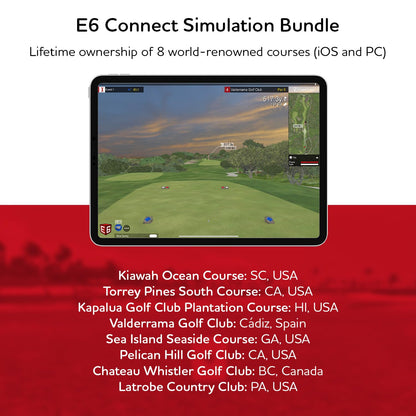 FlightScope Mevo Gen2 Portable Golf Launch Monitor and Simulator | 18 Swing Data Parameters, 8 E6 Simulation Courses, GPS Overview and Shot Tracer | Indoor and Outdoor, Signature Series Power Bundle