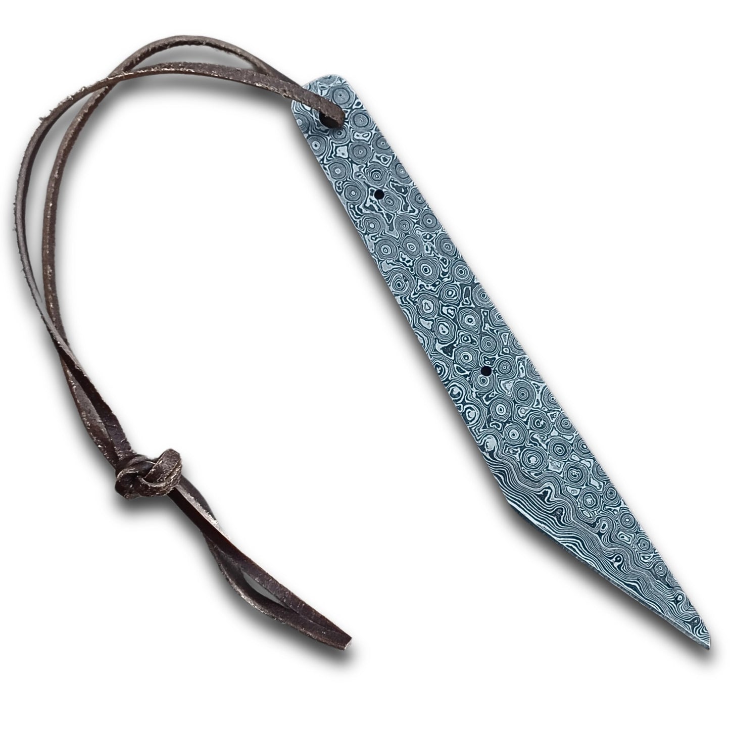 HAWK KNIVES Handmade Damascus Steel Blade Kiridashi Knife - 2.5 in Professional Woodworking, Marking, Wood Carving Tool & Leather Sheath