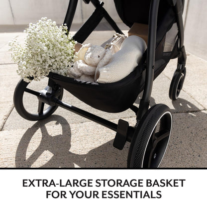 Evenflo Shyft Intuiti+ Travel System Featuring LiteMax NXT Preemie and Infant Car Seat with SensorySoothe (Eclipse Black)
