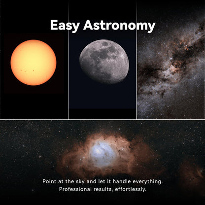 DWARFLAB Dwarf 3 Smart Telescope - Portable Astrophotography Camera, Capture Astronomy/Wildlife/Panorama, AZ/EQ Mode, Built-in Processing, 4K Auto-Tracking, Ultra-Light 3lb, Ideal for All Ages