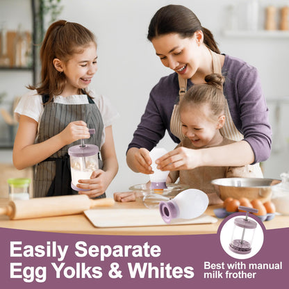 2026 New Egg Separator - Silicone Yolk and White Separator for Raw Eggs, Swallow Release, Cute Egg Yolk Separator for Baking Kitchen Tool, Dishwasher Safe