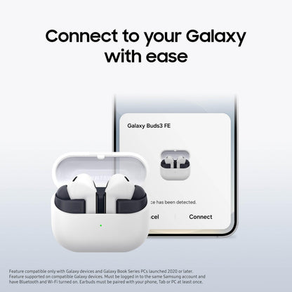 SAMSUNG Galaxy Buds 3 FE (2025) True Wireless Bluetooth Earbuds, Active Noise Cancellation, Powerful Sound, Clear Calls, Long Lasting Battery, Hands Free AI, Black [US Version, 2 Year Warranty]