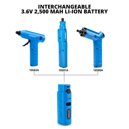 NEIKO 10582A Cordless Glue Gun, 20W Rechargeable Hot Glue Gun, 20 Glue Sticks Included, Wireless Anti Drip Nozzle Mini Glue Gun for Arts and Crafts, Mini USB Charging Port, Insulated Nozzle