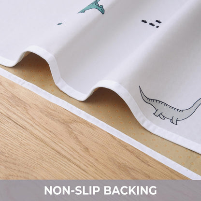 51” Baby Splat Mat for Under High Chair/Arts/Crafts, WOMUMON Washable Waterproof Anti-Slip Floor Splash Mat, Portable Wipeable Spill Mat and Table Cloth