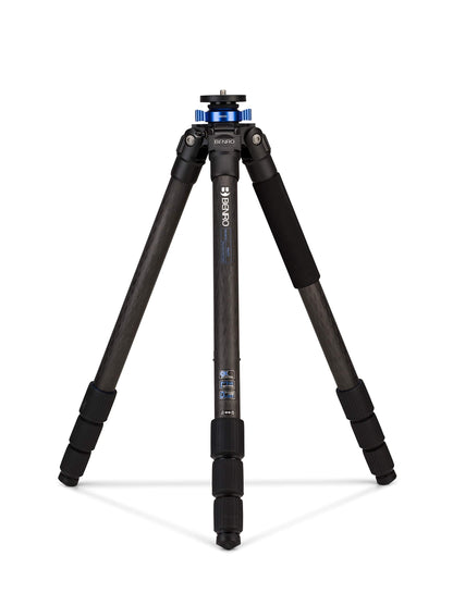Benro Mach3 Carbon Fiber Tripod – Extra-Long 4-Section Heavy-Duty Tripod with Twist Locks, Interchangeable Feet & 44 lb Load Capacity for DSLR, Mirrorless & Video Cameras (TMA48CXL)