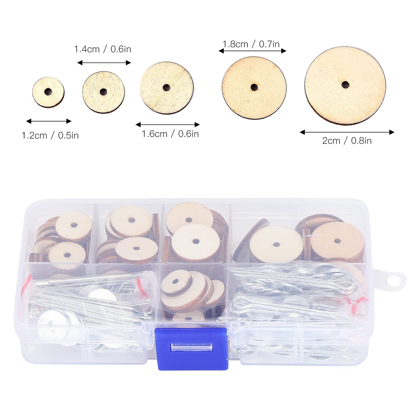 Doll Joints Set,Cotter pin Joints for Dolls Doll 45mm 12 mm Fiber Board Teddy Bear Joint Connector Making Supplies t pins Bears 25mm Toy Rotating disc 12mm 20mm Waldorf,Doll Making 50 Set Doll