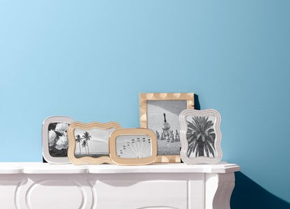kate spade new york South Street Picture Frame, Silver, 5" x 7" Wavy
