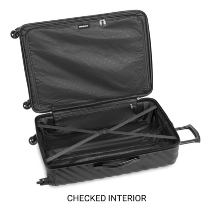SwissGear Lightweight Expandable Spinner, Black Wave, 3-Piece Set