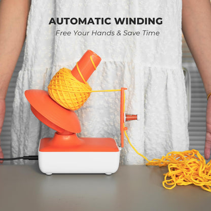 Yarn Winder, Electric Yarn Ball Winder for Crocheting, Compact Yarn Cake Winder