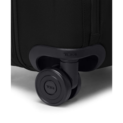 TUMI - Alpha Large Dual Access Expandable 4-Wheeled Carry-On Luggage - Zipper Expansion - Durable and Lightweight Travel Suitcase - TSA Lock Tracer - Black