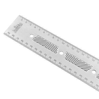 JessEm 07417 Stainless Steel 600mm Precision Ruler with Patented Flex Grip and Fade Resistant Markings