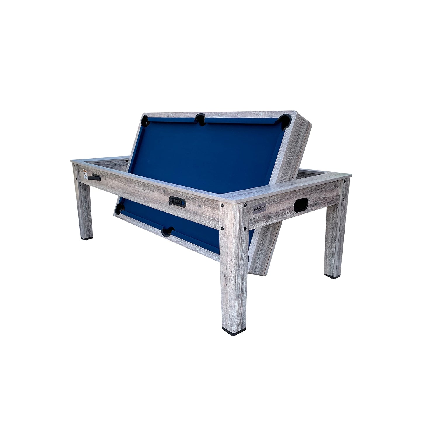 RACK Luxor 7.5-Foot 4-in-1 Multi-Game Swivel Billiard/Pool Table (Blue Felt Without Bench) – Pool Table, Table Tennis, Air Hockey & Dining Table – Portable Multi Game Table for Adults & Kids